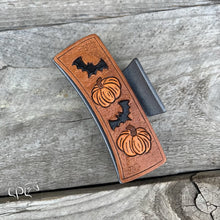Load image into Gallery viewer, Bats &amp; Pumpkins Hair Clip
