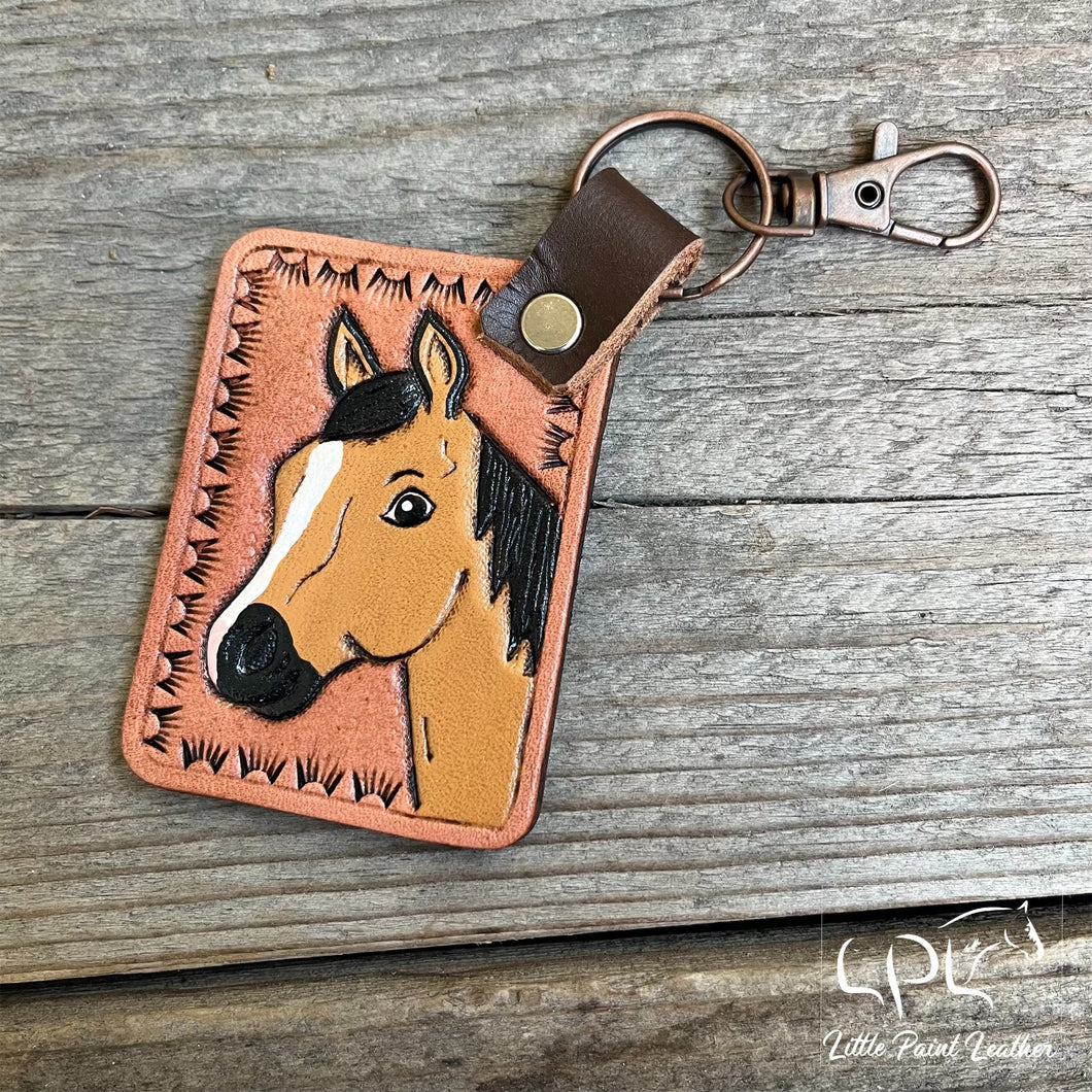 Buckskin/Dun Horse Keychain