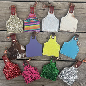 Cow Tag Keychain