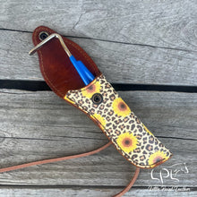 Load image into Gallery viewer, AUCTION Sunflower/Leopard Hoof Pick Holder
