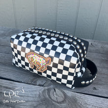 Load image into Gallery viewer, Checkered/Black Colorful Appy Dopp Bag
