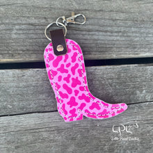 Load image into Gallery viewer, Printed Cowboy Boot Keychain
