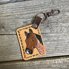 Load image into Gallery viewer, Bay Roan Horse Keychain
