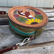 Load image into Gallery viewer, Succulent Sunflower Moon Paint Horse Mini Round Bag
