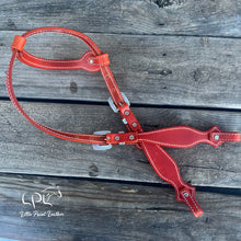 Load image into Gallery viewer, Orange Checkered One Ear Headstall
