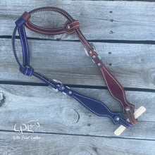Load image into Gallery viewer, CHANCE TO WIN Brown &amp; Purple Headstall
