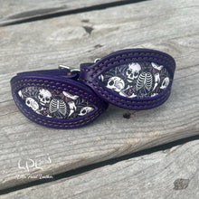 Load image into Gallery viewer, Dark Purple Skeleton Stirrup Hobbles
