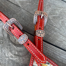 Load image into Gallery viewer, Orange Spooky Fall One Ear Headstall
