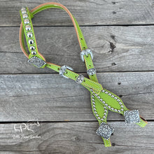 Load image into Gallery viewer, Lime/Apple Green One Ear Headstall
