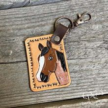 Load image into Gallery viewer, Bay Roan Horse Keychain
