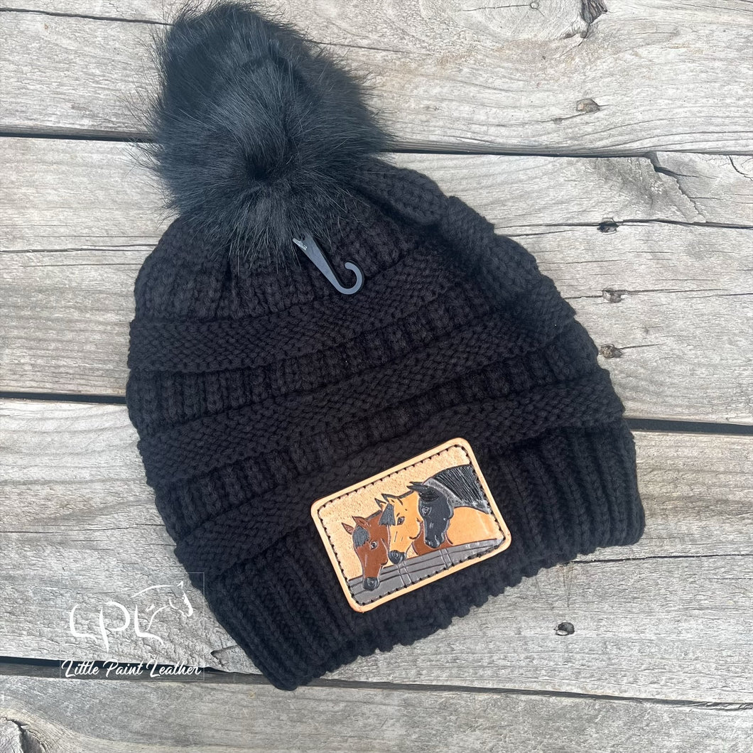 3 Horse Beanie