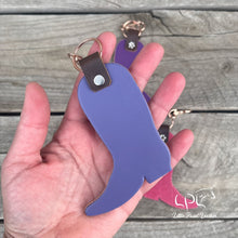 Load image into Gallery viewer, Colorful Leather Cowboy Boot Keychain
