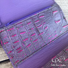 Load image into Gallery viewer, Purple Running Horse Trifold Wallet &amp; Wristlet
