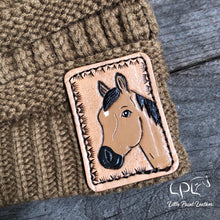 Load image into Gallery viewer, Adult Sized Beanie- Buckskin Horse
