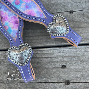 Lavender Glitter One Ear Headstall