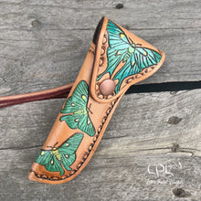 Load image into Gallery viewer, Moth Tooled Hoof Pick Holder
