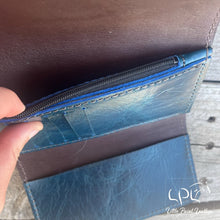 Load image into Gallery viewer, Blue Roan Horse Trifold Wallet &amp; Wristlet
