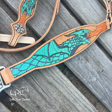 Load image into Gallery viewer, Teal Dragon Tack Set
