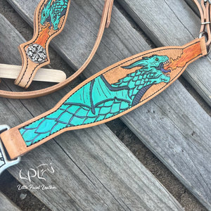 Teal Dragon Tack Set