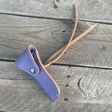 Load image into Gallery viewer, Lavender Leather Hoof Pick Holder
