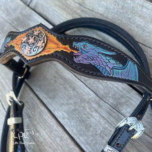 Load image into Gallery viewer, Dragon Browband Headstall
