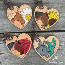 Load image into Gallery viewer, Heart Horse Keychain
