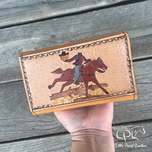 Load image into Gallery viewer, Chestnut Headless Horseman Trifold Wallet
