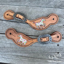 Load image into Gallery viewer, Confetti Appaloosa Spur Straps
