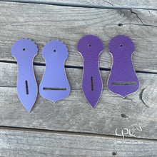 Load image into Gallery viewer, Purple Leather Latigo/Cinch Holders
