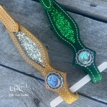 Load image into Gallery viewer, Yellow &amp; Green Double Ear Headstall
