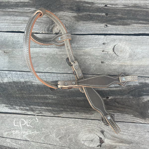 Grey Skeleton One Ear Headstall