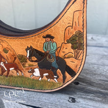 Load image into Gallery viewer, Ranching Cowgirl Half Moon Style Handbag
