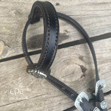 Load image into Gallery viewer, Black Grey Halloween One Ear Headstall
