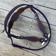 Load image into Gallery viewer, Purple Skeleton Browband Headstall

