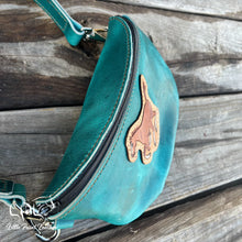 Load image into Gallery viewer, Distressed Leather Fanny Pack- Running Horse

