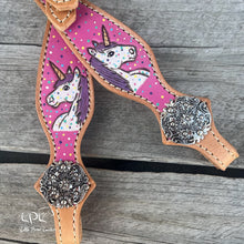 Load image into Gallery viewer, Circus Cookie Unicorn One Ear Headstall
