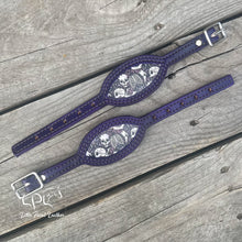 Load image into Gallery viewer, Dark Purple Skeleton Stirrup Hobbles
