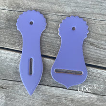 Load image into Gallery viewer, Purple Leather Latigo/Cinch Holders
