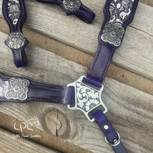 Load image into Gallery viewer, Dark Purple Skeleton Tack Set
