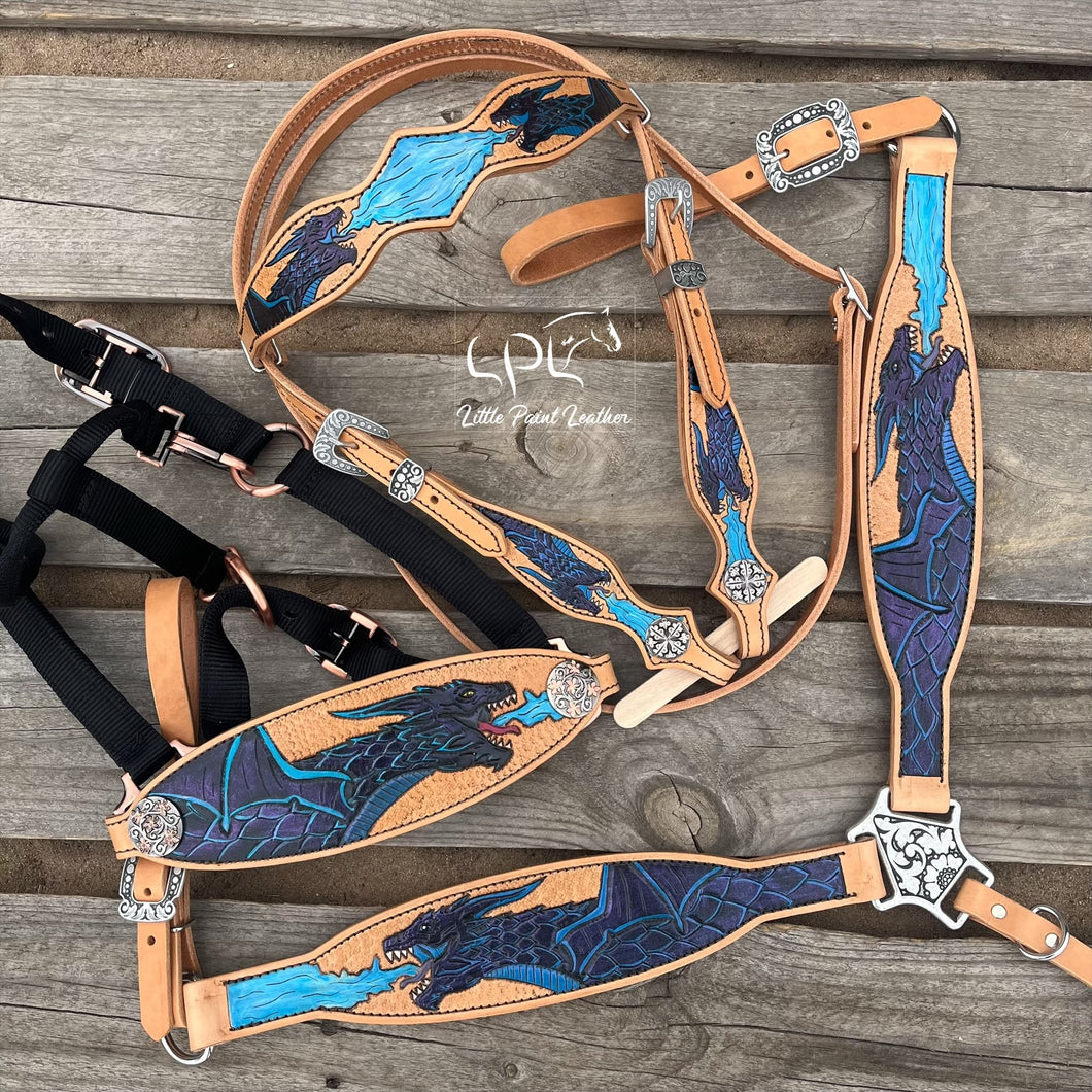 CHANCE TO WIN Black & Blue Dragon Set