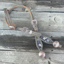 Load image into Gallery viewer, Grey Skeleton One Ear Headstall
