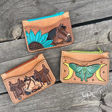 Load image into Gallery viewer, Tooled Coin Pouch Wallet

