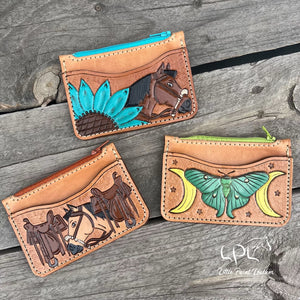 Tooled Coin Pouch Wallet