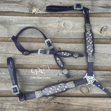 Load image into Gallery viewer, Dark Purple Skeleton Tack Set

