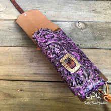 Load image into Gallery viewer, Purple Floral Bottle Holder
