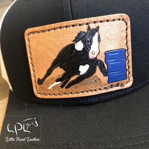 Black Paint Barrel Racer Hat
