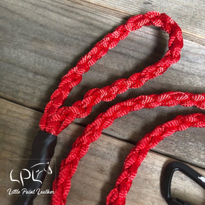 6’ Red Braided Muletape Dog Leash