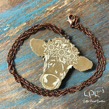 Load image into Gallery viewer, Flower Cow Necklaces
