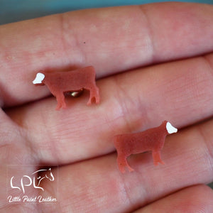 Hereford Cow Earrings