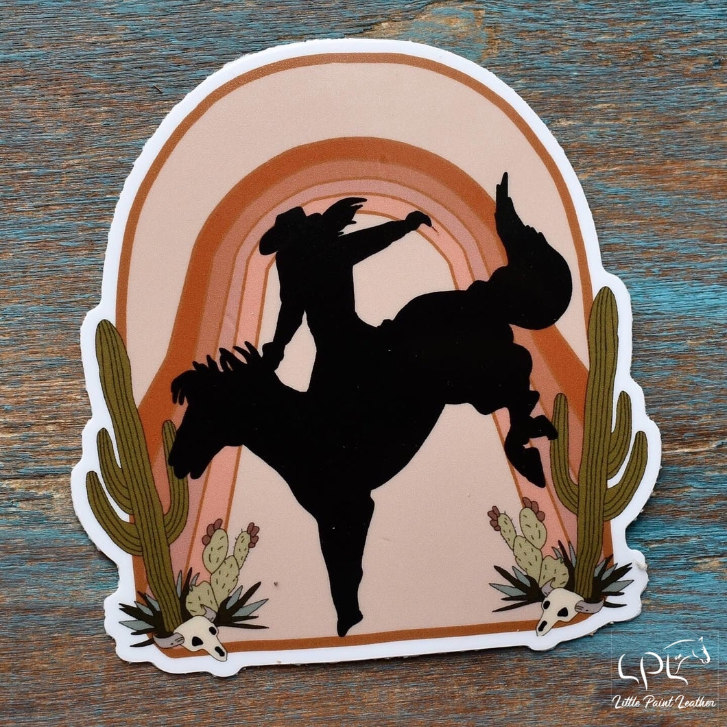 Southwestern Cowgirl Sticker